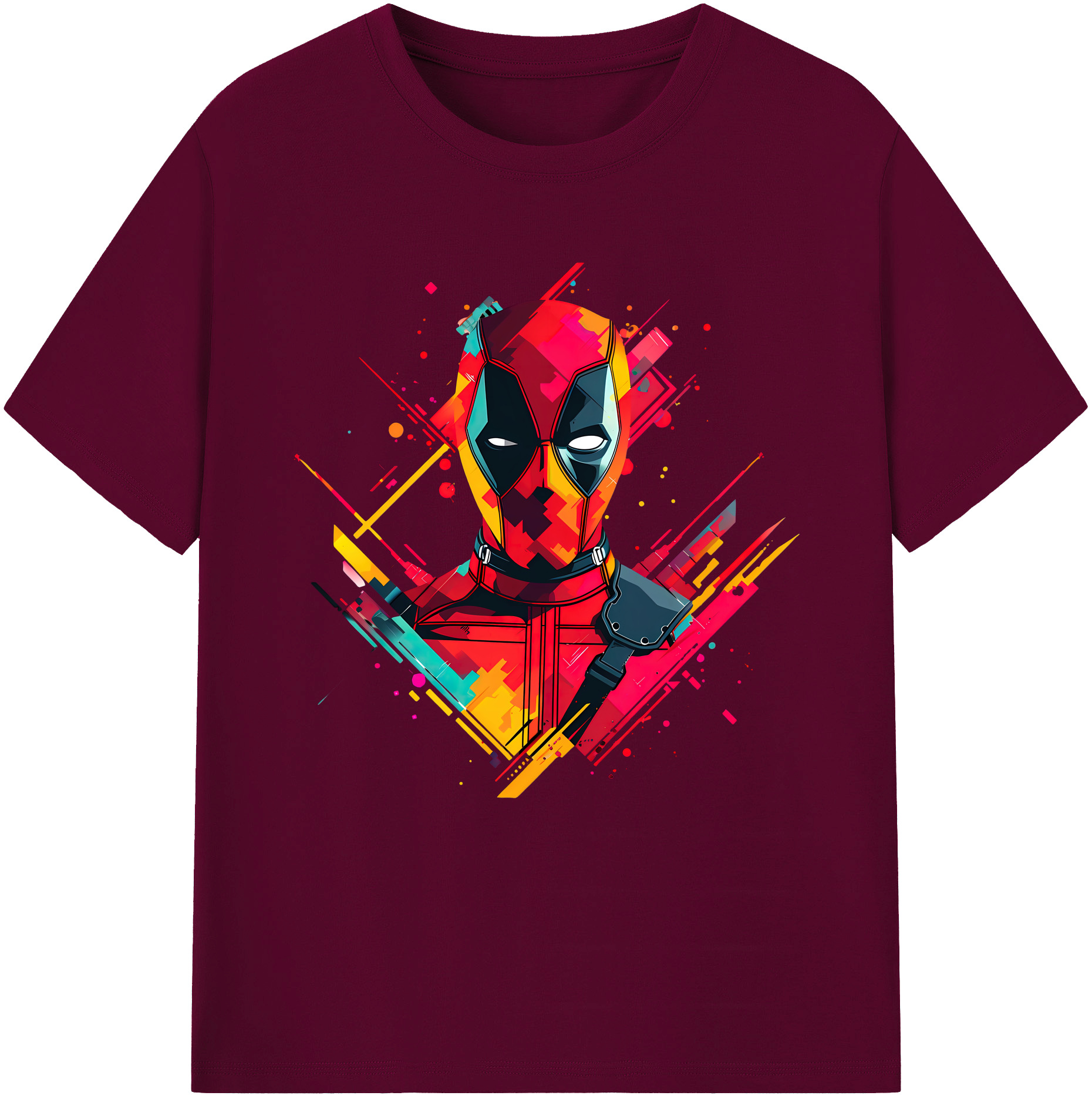 （画像用） Deadpool デッドプール レディースカジュアルプリントTシャツ（綿100％）
